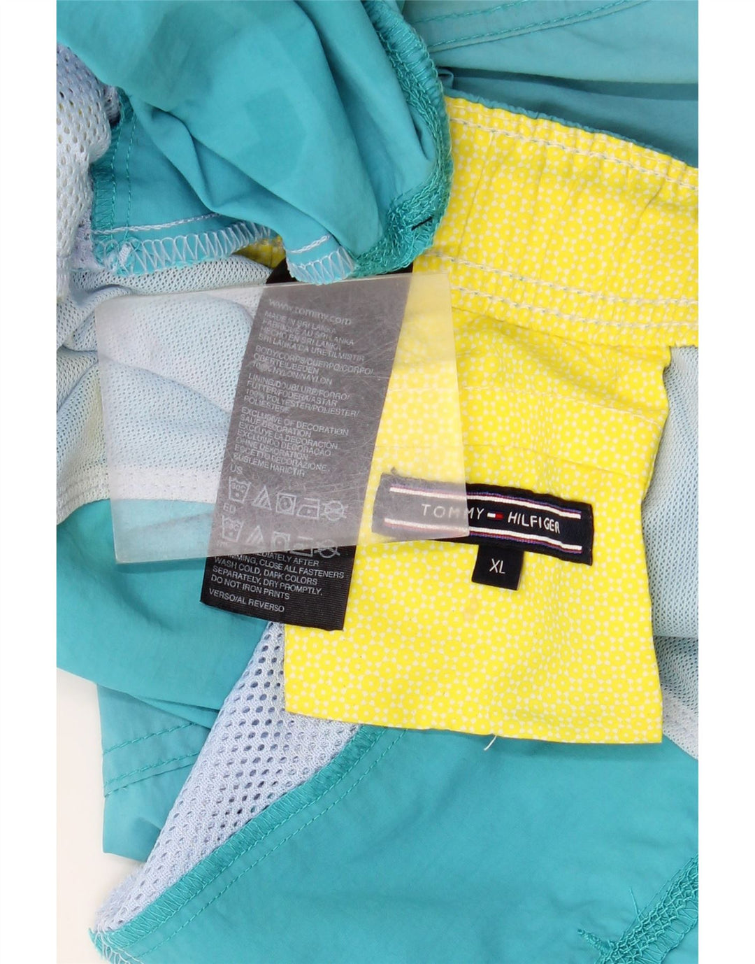 Tommy Hilfiger Mens Graphic Swimming Shorts XL  Blue Nylon