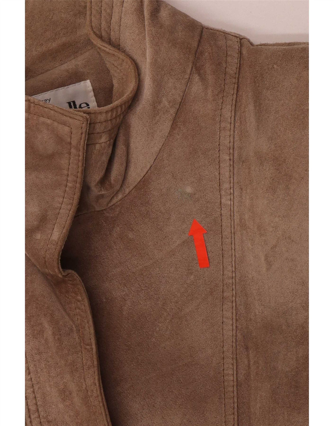Bagatelle Womens Suede Overcoat US 10 Large Brown Leather