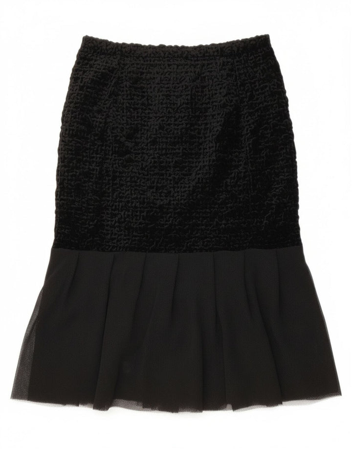 Vintage Womens Tulip Skirt W28 Medium  Black