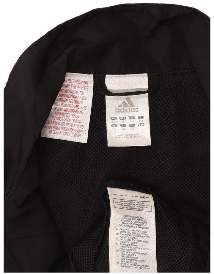 Adidas Boys Rain Jacket 13-14 Years  Black Polyester