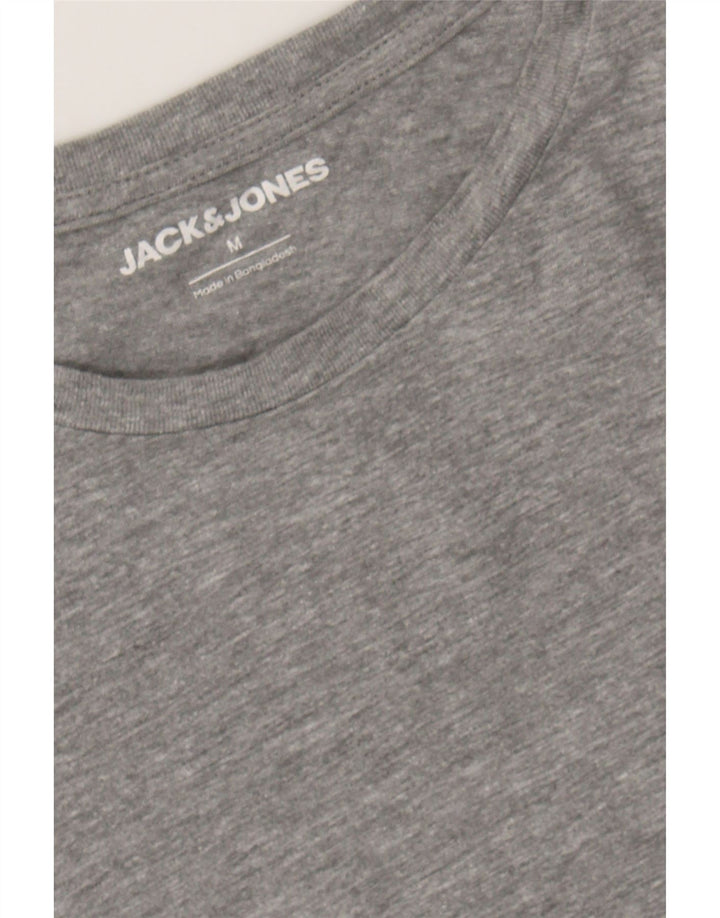 JACK & JONES Mens T-Shirt Top Medium Grey Cotton Vintage Jack & Jones and Second-Hand Jack & Jones from Messina Hembry 
