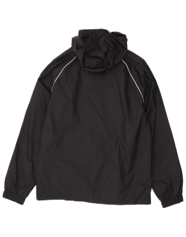 Adidas Boys Hooded Rain Jacket 11-12 Years Black