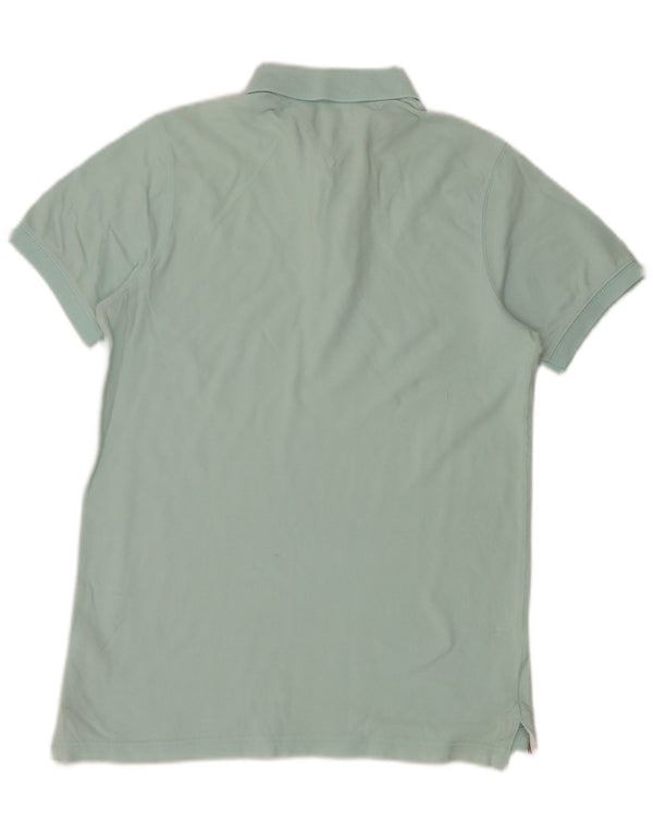 Tommy Hilfiger Mens Polo Shirt Large Turquoise Cotton
