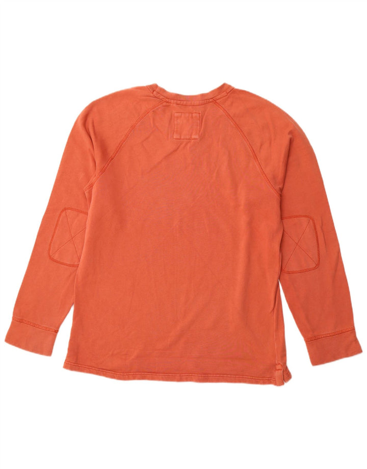 FAT FACE Mens Sweatshirt Jumper Small Orange Cotton