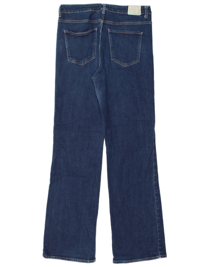 Zara Womens Straight Jeans EU 44 XL W34 L33 Navy Blue