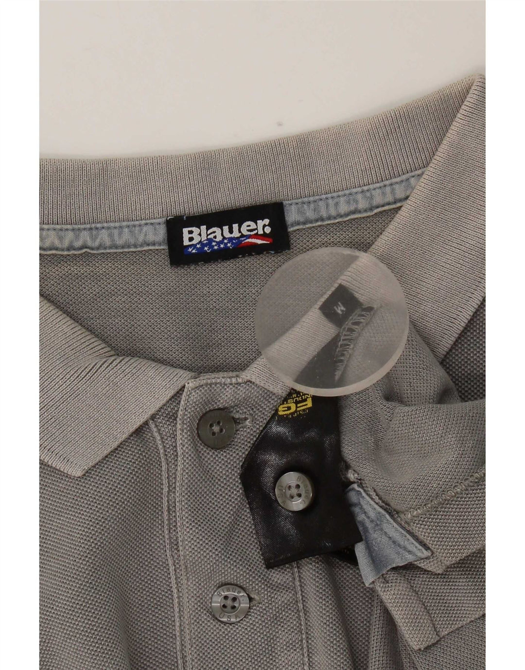 Blauer Mens Polo Shirt Medium Grey