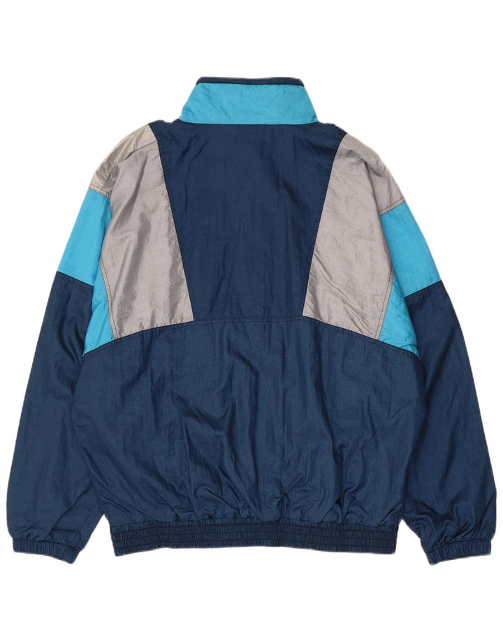 Golden Cup Mens Tracksuit Top Jacket EU 48 Medium Navy Blue Retro