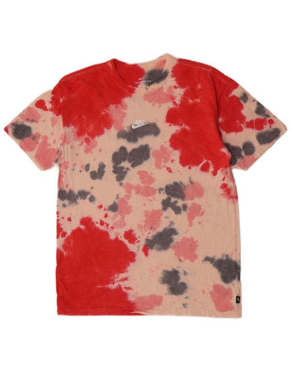 NIKE Mens T-Shirt Top Small Multicoloured Tie Dye Cotton