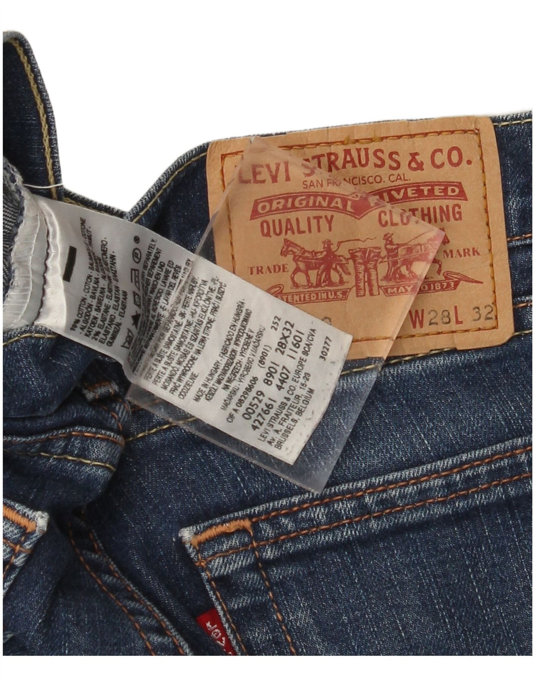 LEVI'S Womens 529 Flared Jeans W28 L27 Blue Cotton