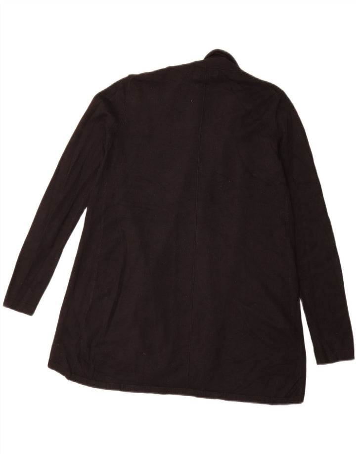 Zara Womens Open Cardigan Sweater UK 12 Medium Black