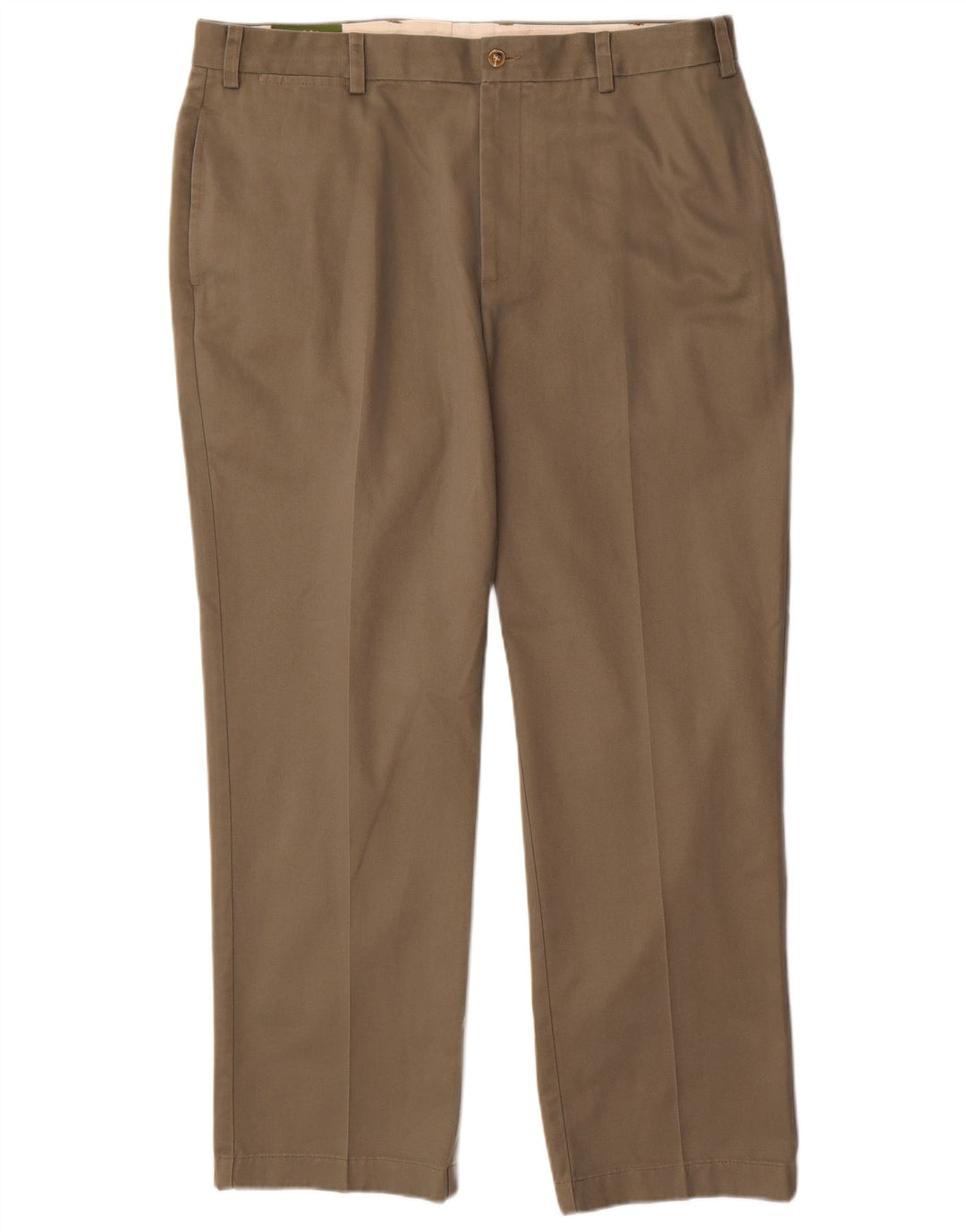 ORVIS Mens Straight Chino Trousers W38 L30  Khaki Cotton
