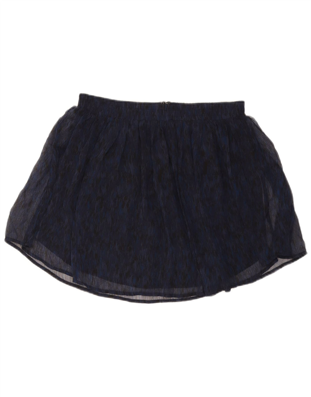 CONVERSE Womens Mini Skirt Medium W30 Navy Blue Ikat Polyester