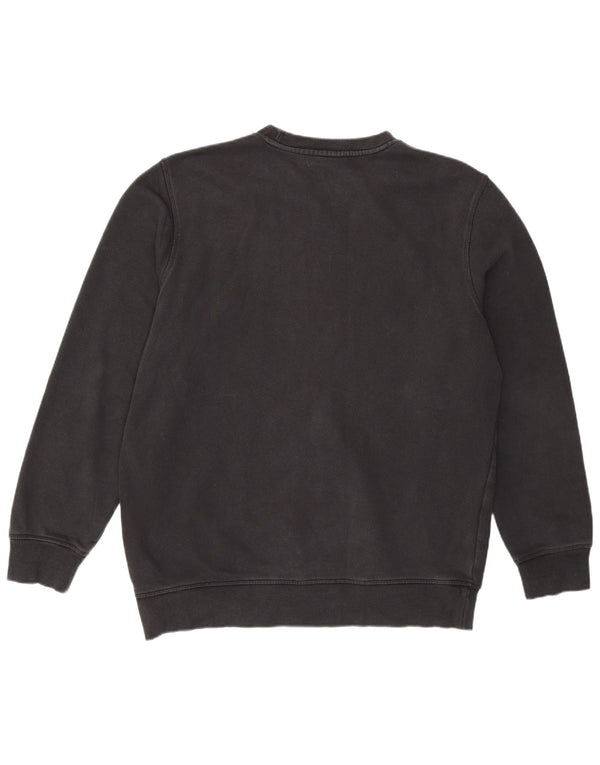 Reebok Mens Sweatshirt Jumper Large Black Cotton