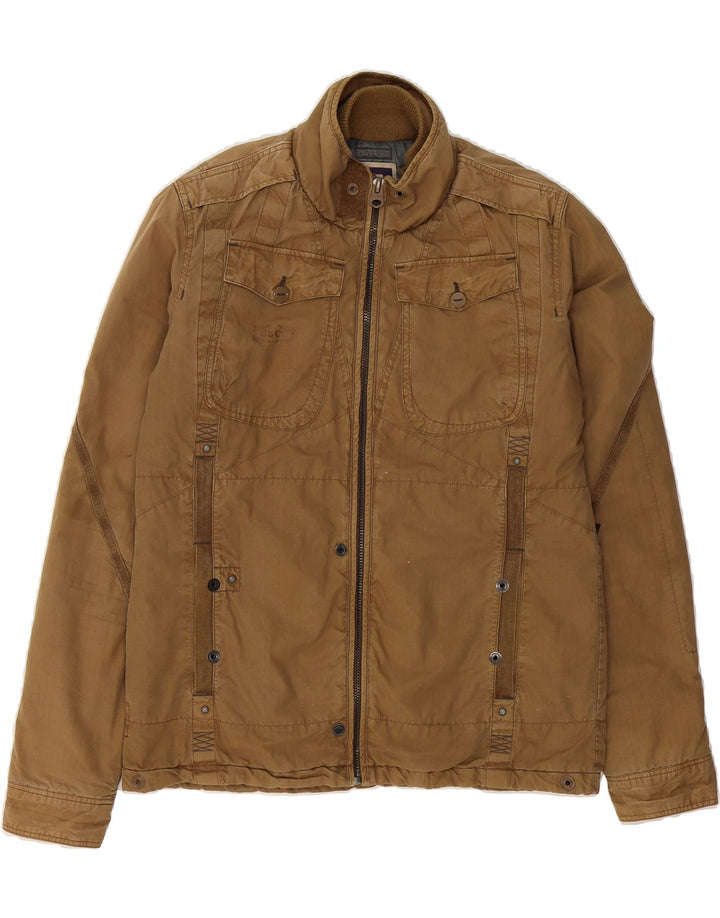 G-STAR Mens Military Jacket UK 38 Medium Brown Cotton Vintage G-Star and Second-Hand G-Star from Messina Hembry 