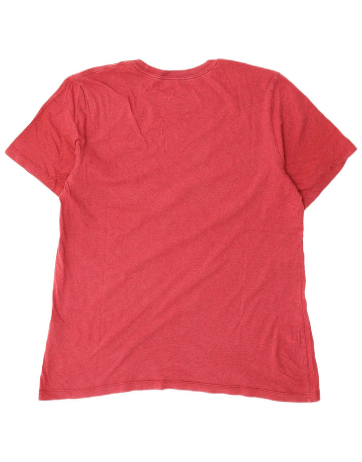 Nike Mens T-Shirt Top Large Red Cotton