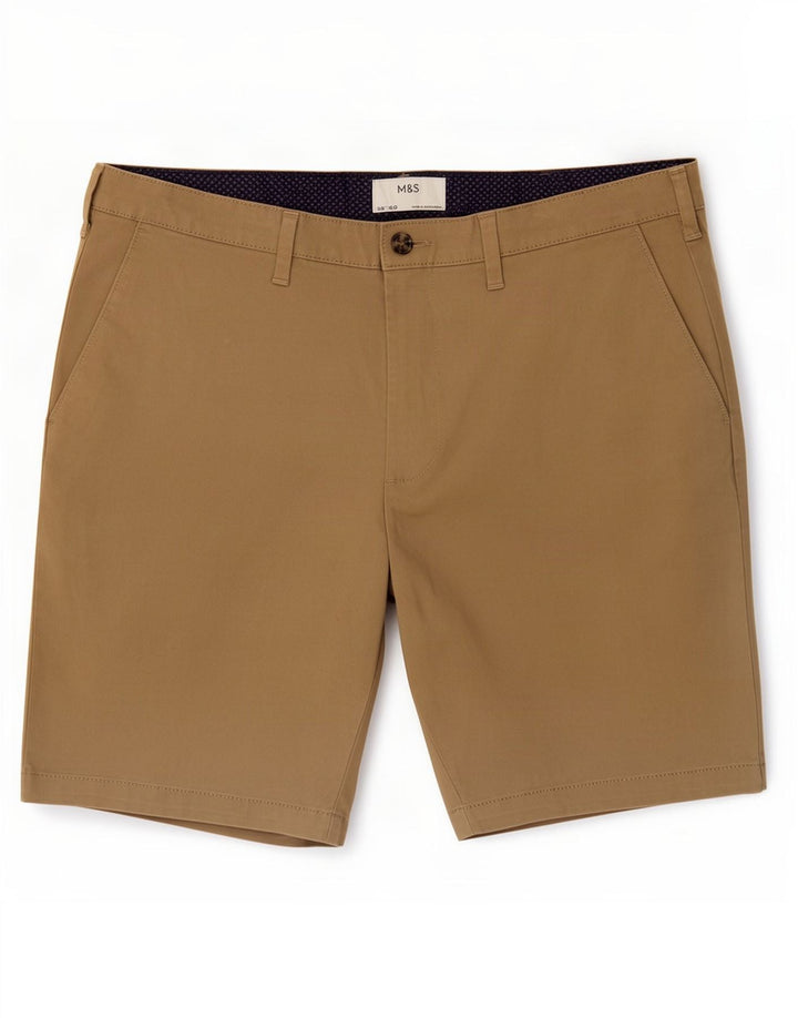 Marks & Spencer Mens Chino Shorts Large W36 Beige