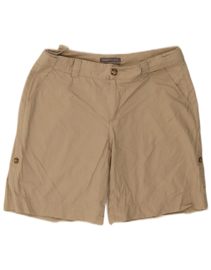Dockers Womens Chino Shorts US 8 Medium W30 Beige Cotton