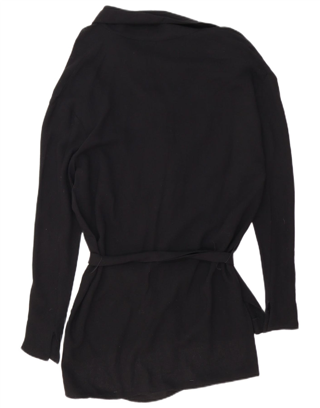 Zara Womens Cardigan Sweater UK 14 Medium Black Viscose