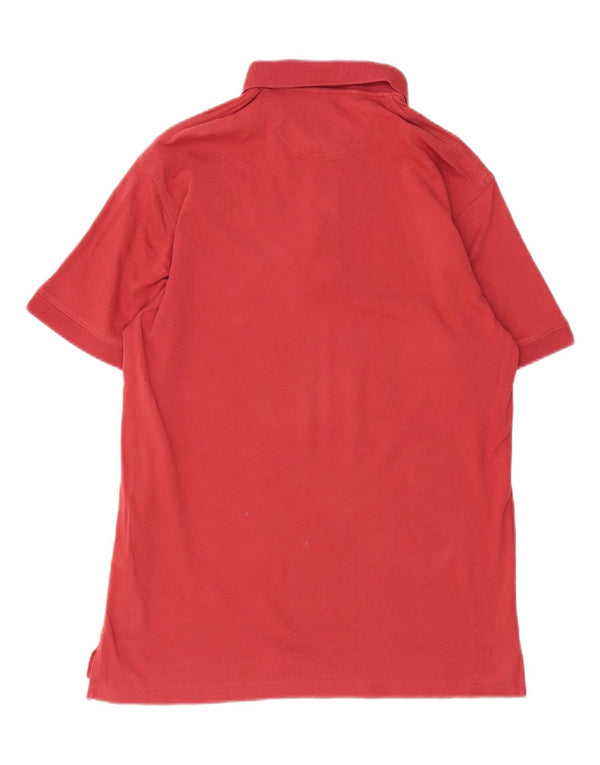 Eddie Bauer Mens Polo Shirt Medium Red Cotton