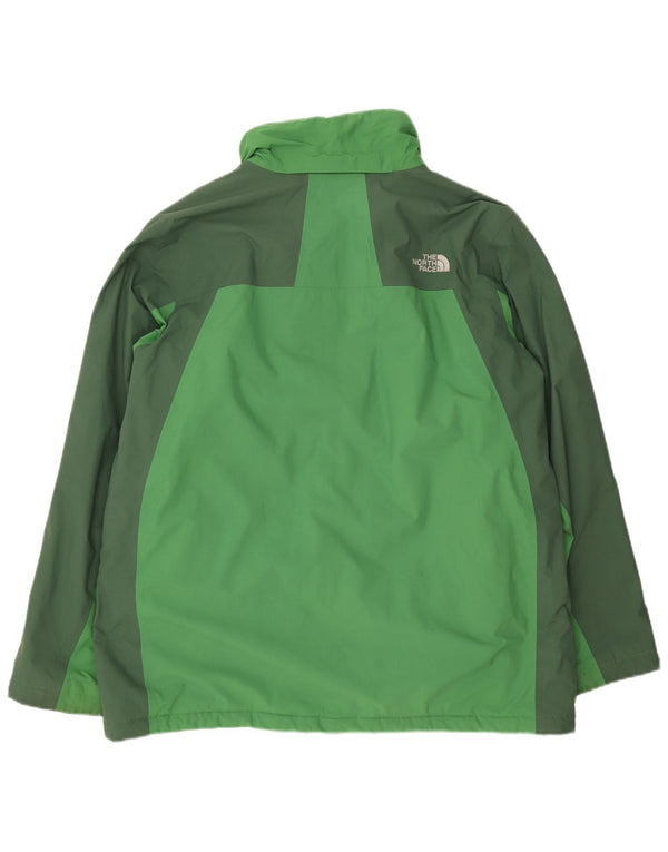 The North Face Mens Windbreaker Jacket UK 42 XL Green Colourblock Nylon