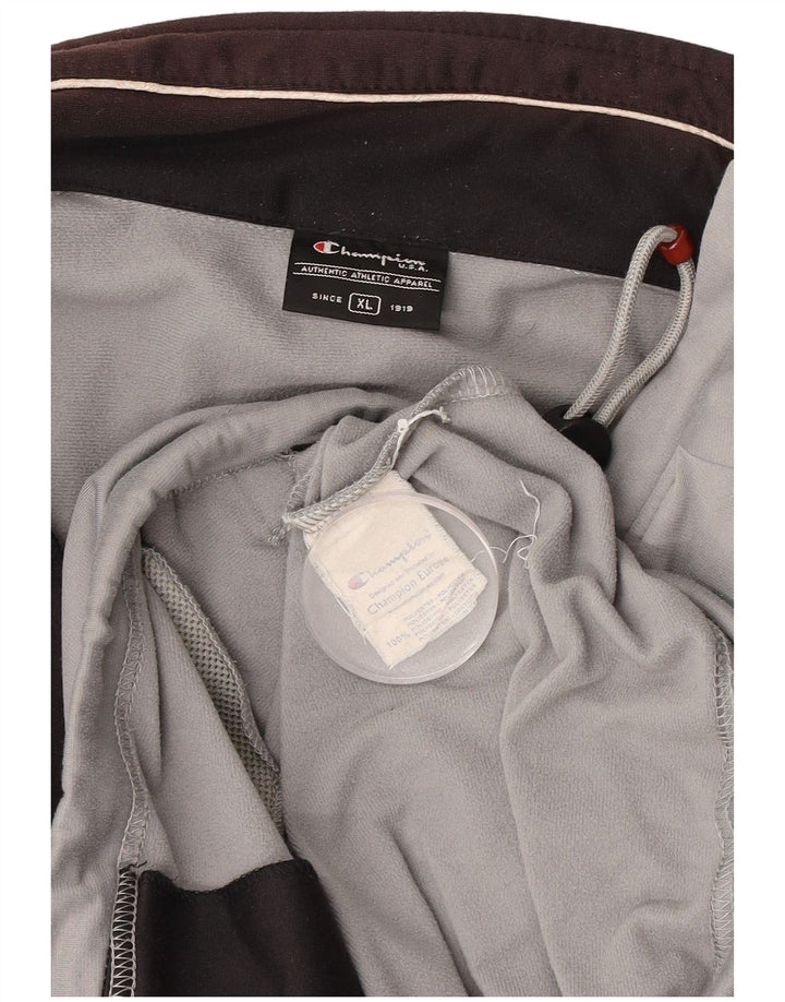 Champion Mens Tracksuit Top Jacket XL Grey Polyester