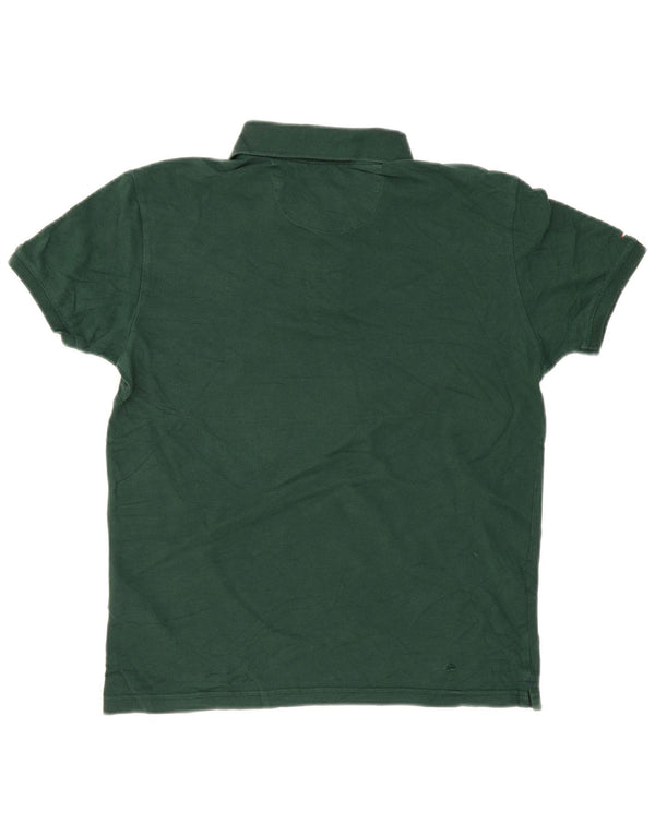 U.S. Polo Assn. Mens Slim Fit Polo Shirt Large Green Cotton