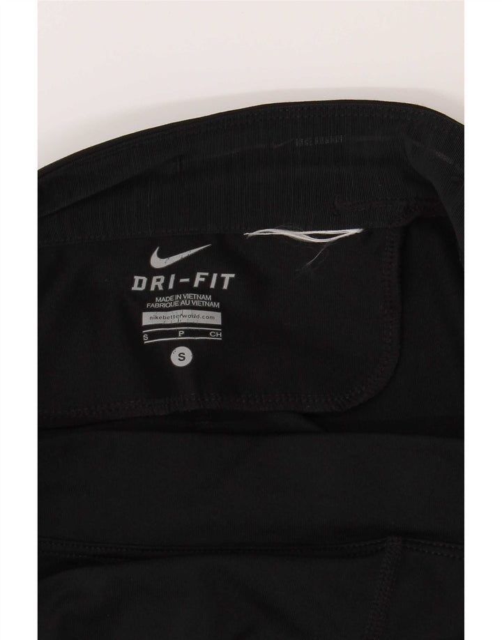 Nike Womens Dri Fit Leggings UK 10 Small Black