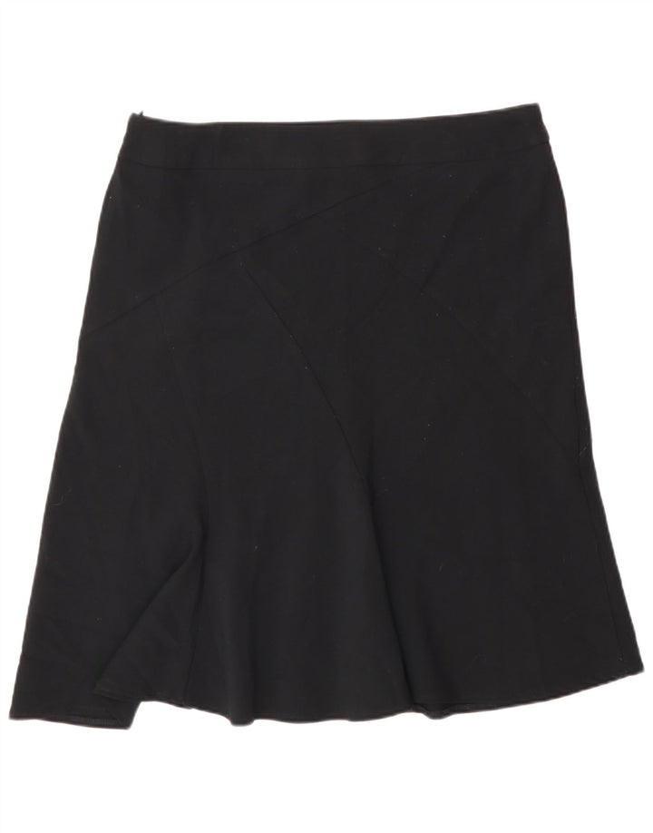 Marks & Spencer Womens A-Line Skirt UK 14 Large W32  Black Polyester