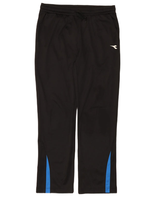 Diadora Womens Tracksuit Trousers UK 14 Large  Black Colourblock Polyester