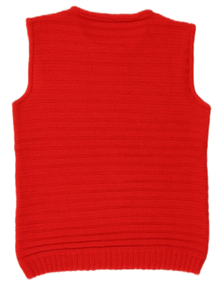 Vintage Womens Vest Tank Top UK 12 Medium Red