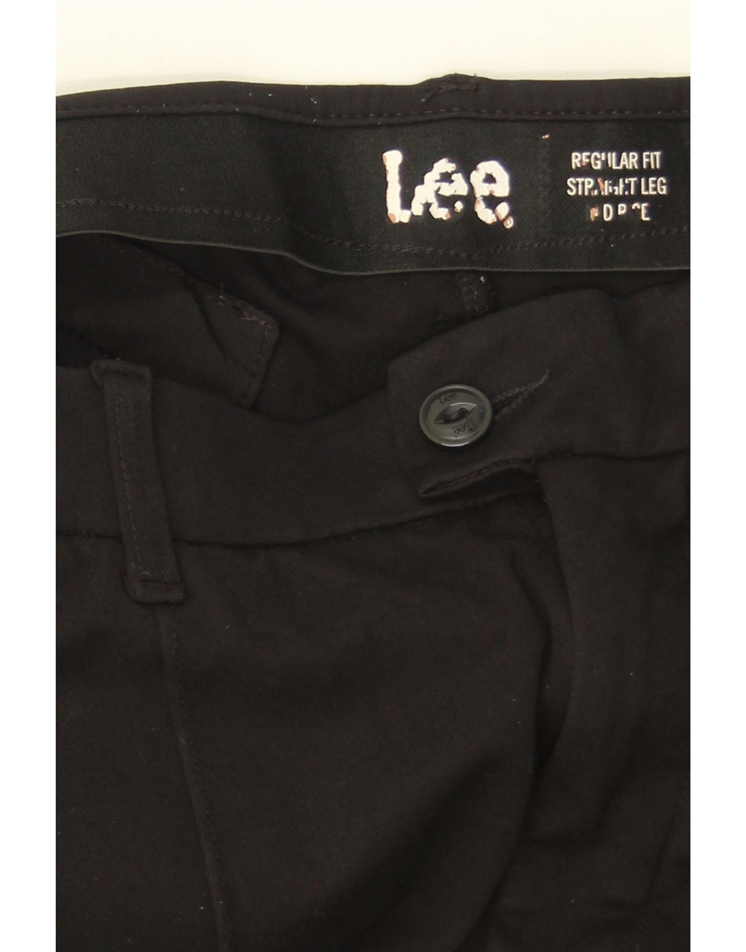 LEE Womens Regular Fit Straight Suit Trousers W36 L32 Black Vintage Lee and Second-Hand Lee from Messina Hembry 