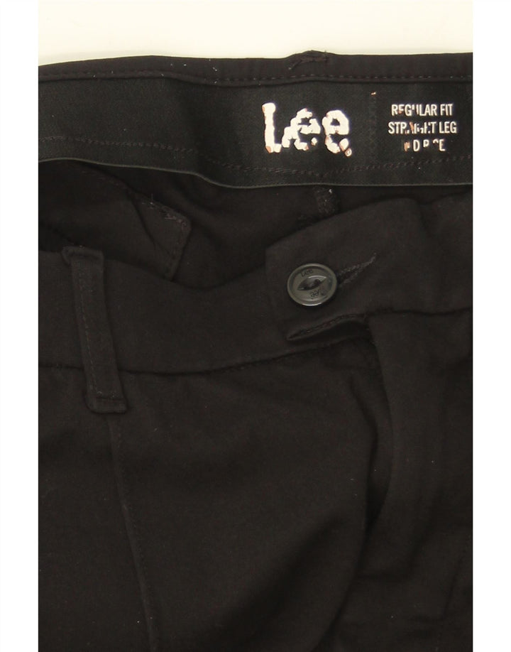 LEE Womens Regular Fit Straight Suit Trousers W36 L32 Black Vintage Lee and Second-Hand Lee from Messina Hembry 