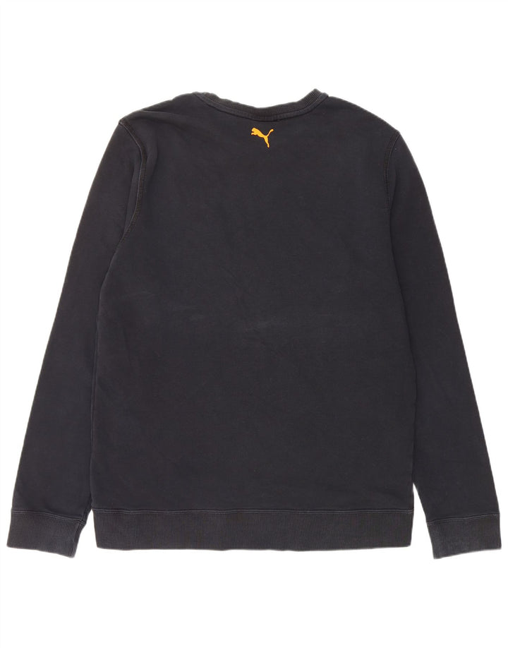 Puma Mens Graphic Sweatshirt Jumper Large Navy Blue