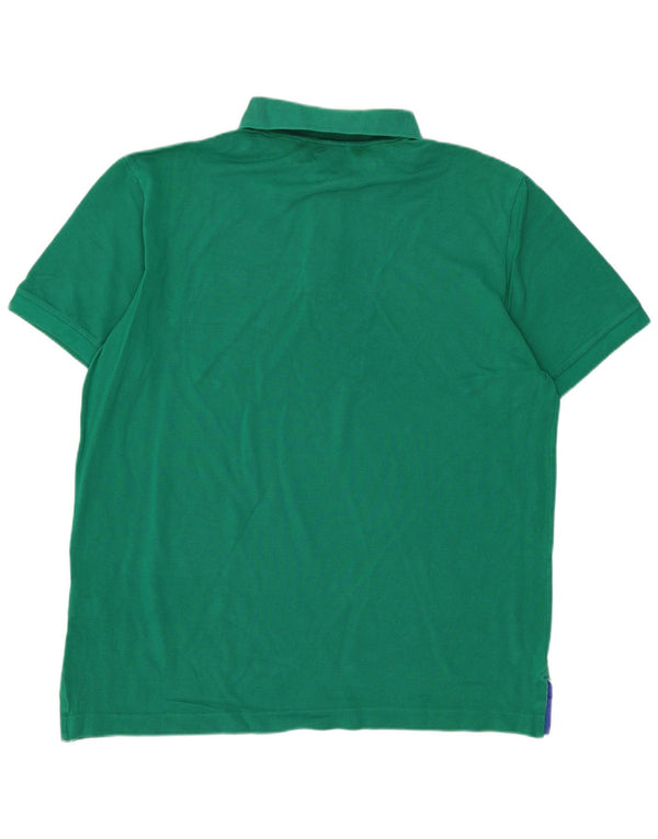 Paul & Shark Mens Polo Shirt Large Green Cotton