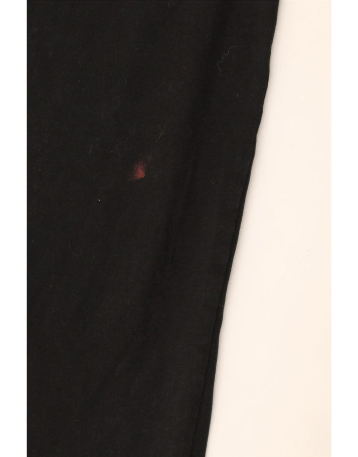 Marks & Spencer Womens Tracksuit Trousers UK 12 Medium Black Cotton
