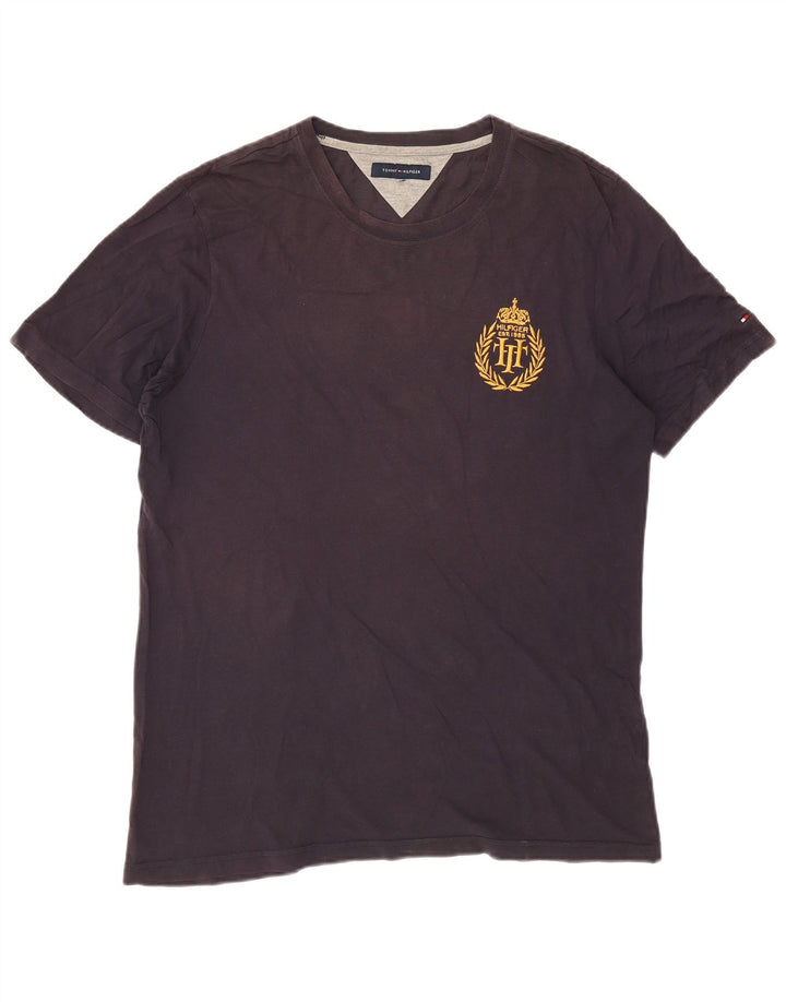 Tommy Hilfiger Mens T-Shirt Top Medium Black