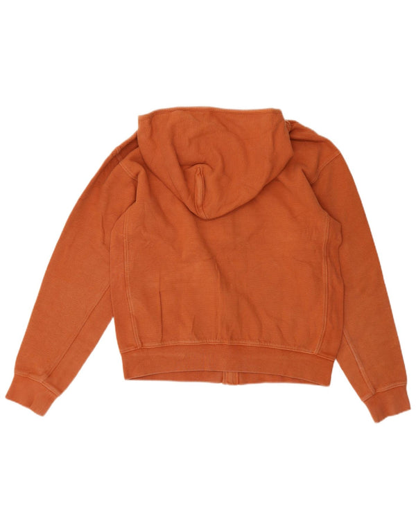 Calvin Klein Girls Zip Hoodie Sweater 15-16 Years Orange Cotton