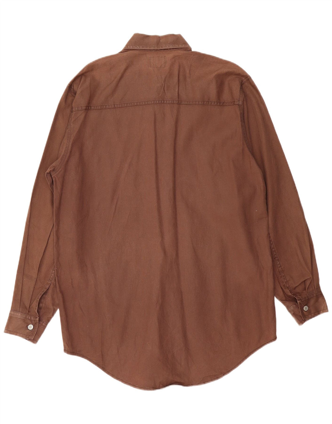 Levi's Mens Tall Shirt Small Brown Cotton