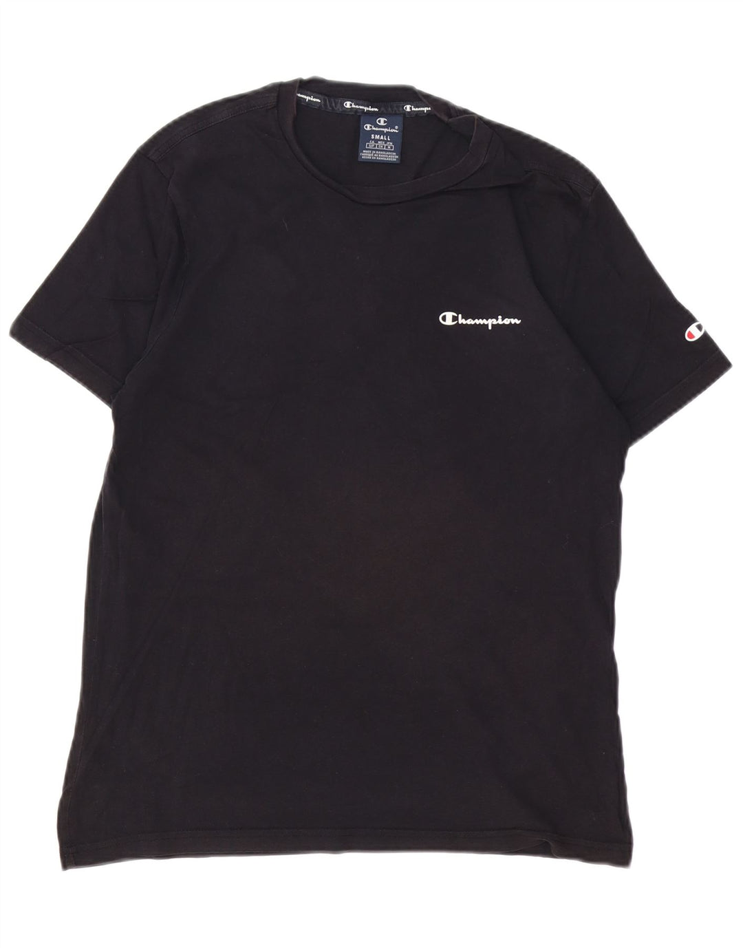 CHAMPION Mens T-Shirt Top Small Black