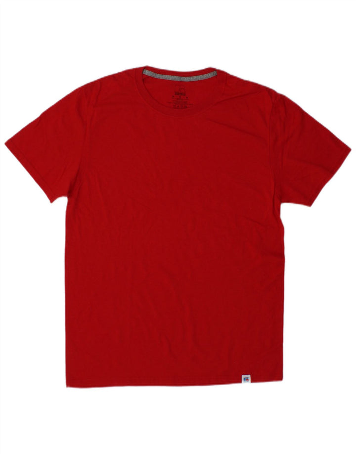 RUSSELL ATHLETIC Mens T-Shirt Top Medium Red Cotton