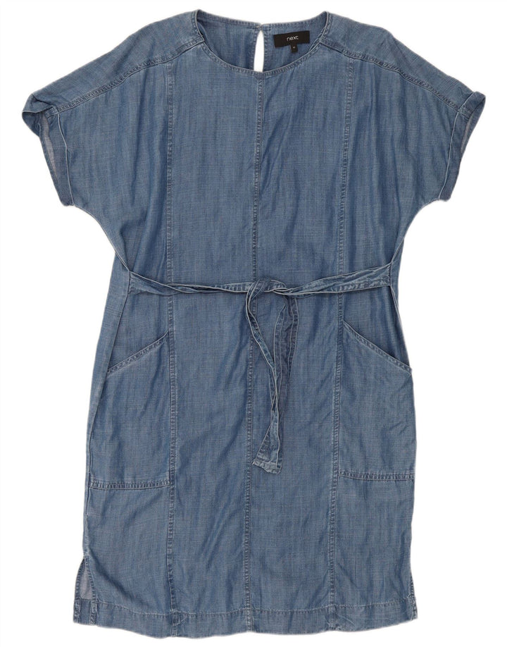Next Womens Oversized Denim Dress UK 12 Medium Blue Lyocell