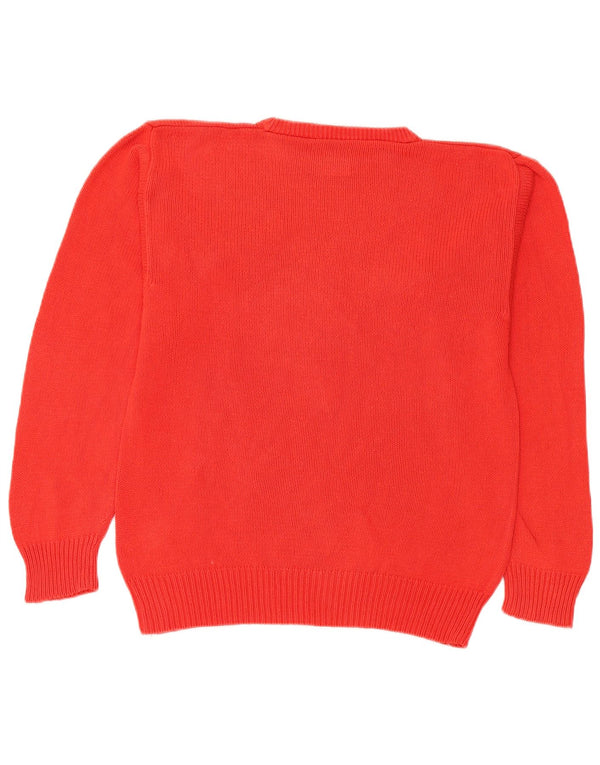 Puma Mens Crew Neck Jumper Sweater Small Red Cotton