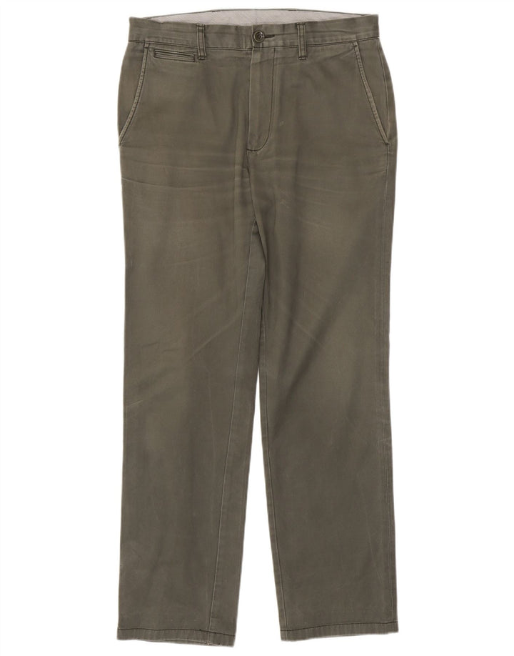 DOCKERS Mens Slim Fit Chino Trousers W32 L32 Khaki Cotton