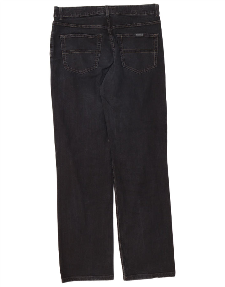 TRUSSARDI Mens Straight Jeans W34 L32 Navy Blue Cotton