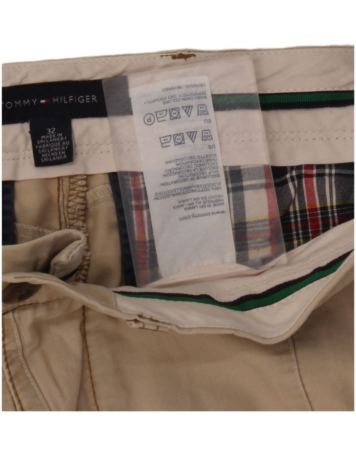 TOMMY HILFIGER Mens Chino Shorts W32 Medium Beige Cotton