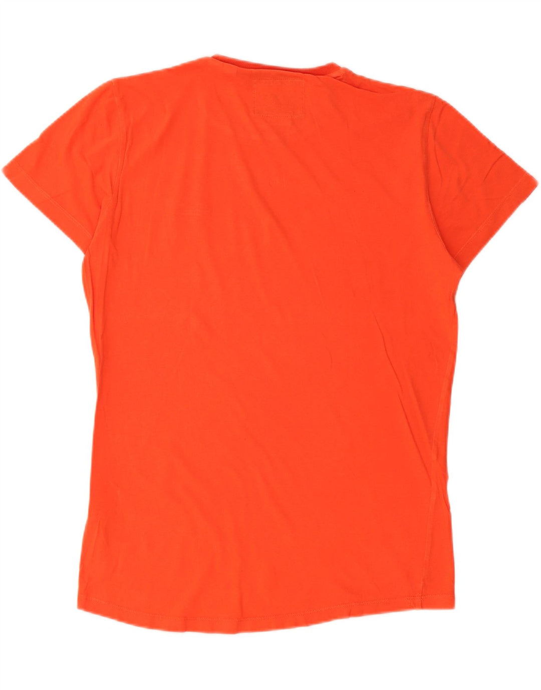 SUPERDRY Mens T-Shirt Top Medium Orange Cotton