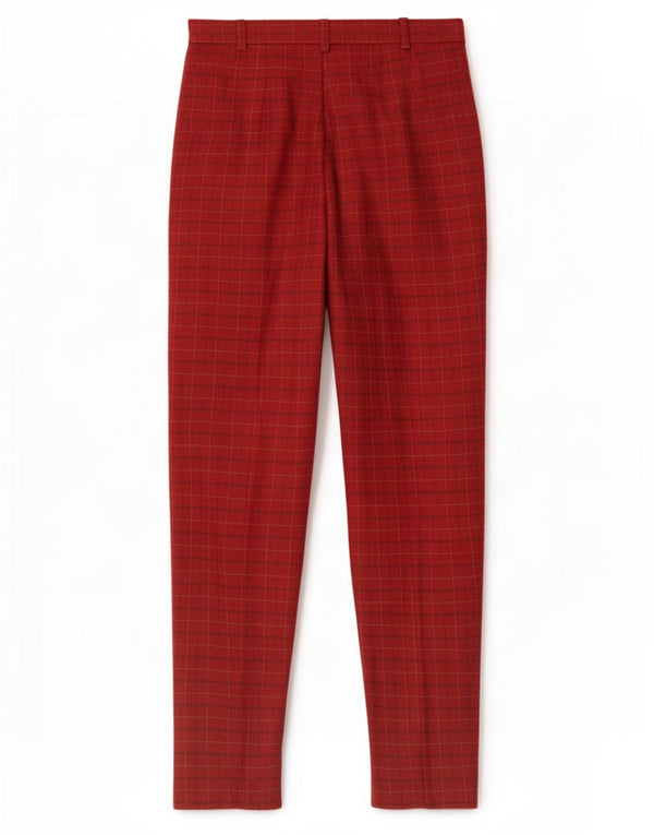 Penny Black Womens High Waist Suit Trousers UK 12 Medium W28 L30 Burgundy