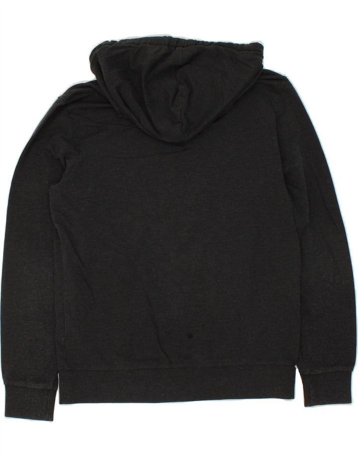 JACK & JONES Mens Zip Hoodie Sweater Medium Black Cotton Vintage Jack & Jones and Second-Hand Jack & Jones from Messina Hembry 