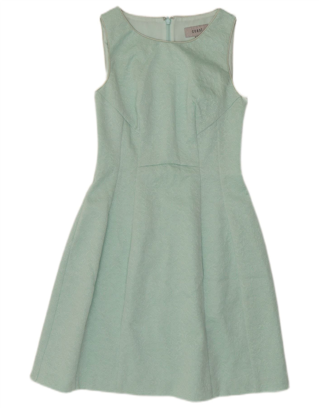 COAST Womens Sleeveless A-Line Dress UK 8 Small Turquoise Polyester Vintage Coast and Second-Hand Coast from Messina Hembry 