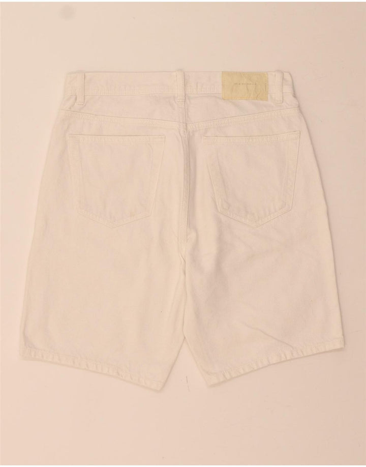 ZARA Mens Denim Shorts EU 40 Medium W32  White Vintage Zara and Second-Hand Zara from Messina Hembry 